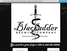 Tablet Screenshot of blackadderbrewing.com